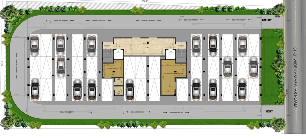 Master Plan of Etica Kalathmika in Thiruvanmiyur, Chennai - Image 375757