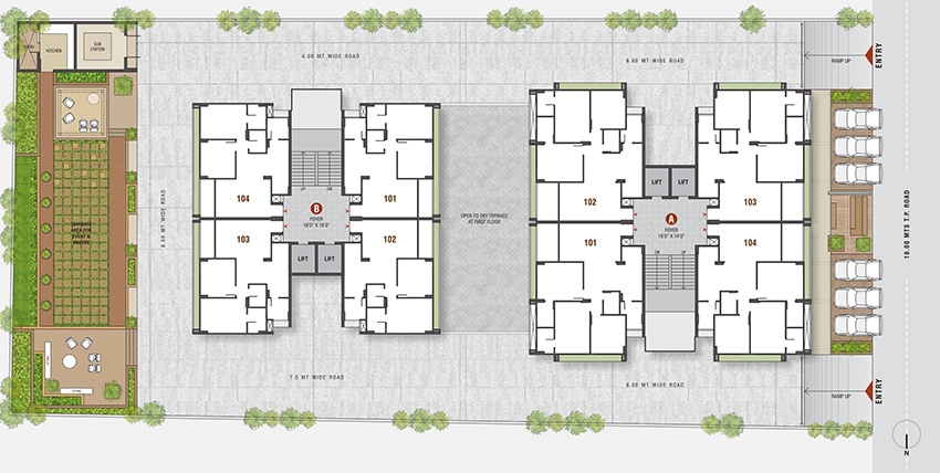 Master Plan of Adarsh Orchid Residency in Nikol, Ahmedabad - Image 375774