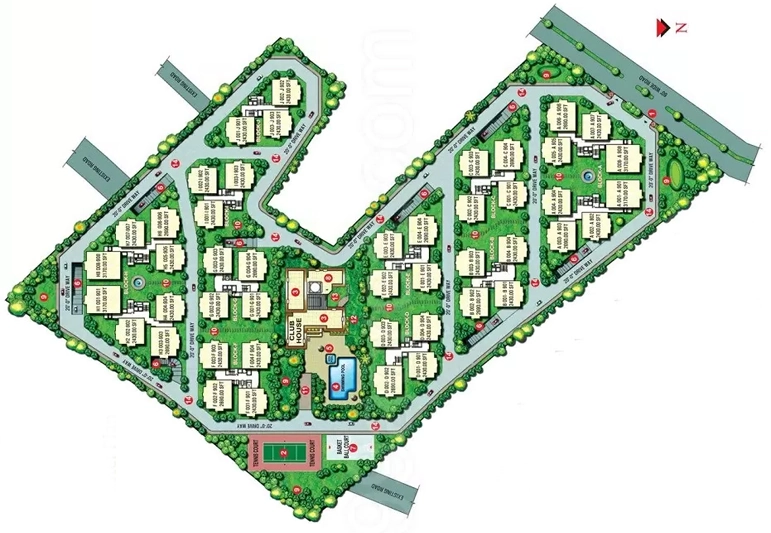 Master Plan of NCC Urban Nagarjuna Residency in Gachibowli, Hyderabad - Image 375794