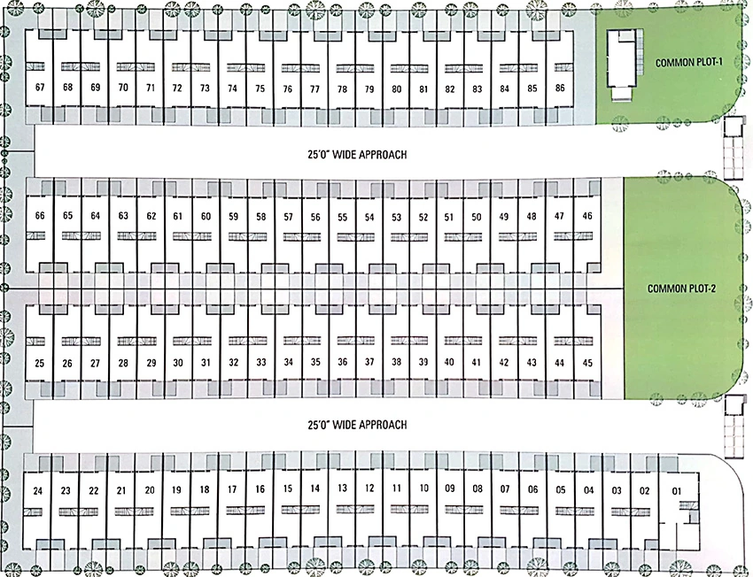 Master Plan of Anand Tulsi Residency in Singarwa, Ahmedabad - Image 375835