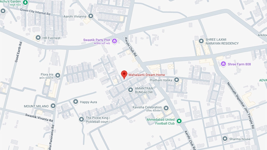 Location of Ananta Mahalaxmi Dream Home in South Bopal, Ahmedabad - Image 375848