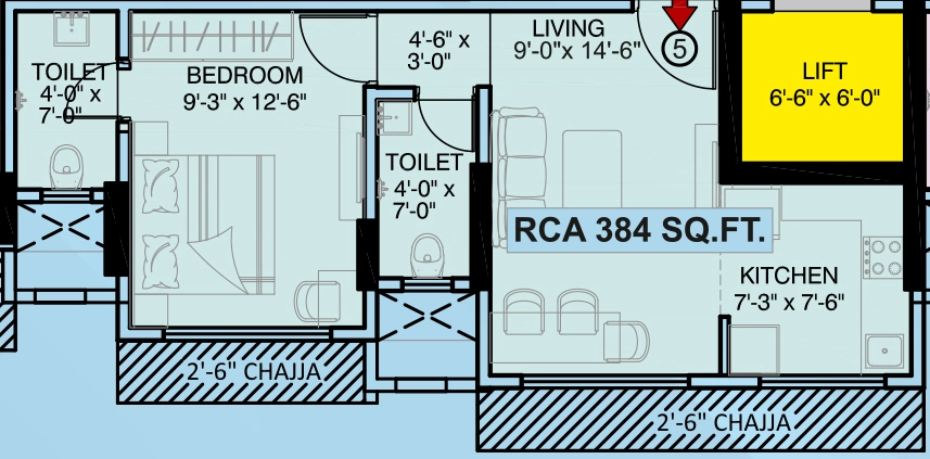 1 BHK Flat in Shree Imperial Hawa Hira in Malad West, Mumbai - Image 906473
