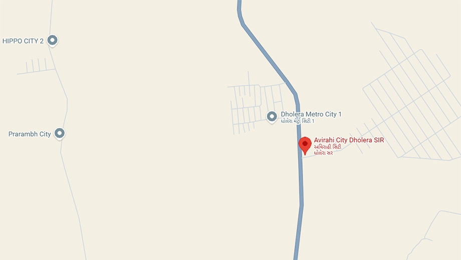 Location of Avirahi City in Dholera, Ahmedabad - Image 375861