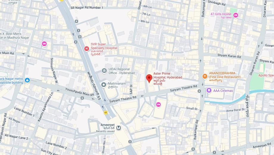 Location of Sai Shakti Towers in Moosapet, Hyderabad - Image 375862