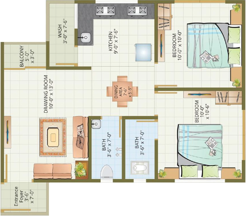 2 BHK Flat in Bravo Noor Arcade 1 in Kalupur, Ahmedabad - Image 906182