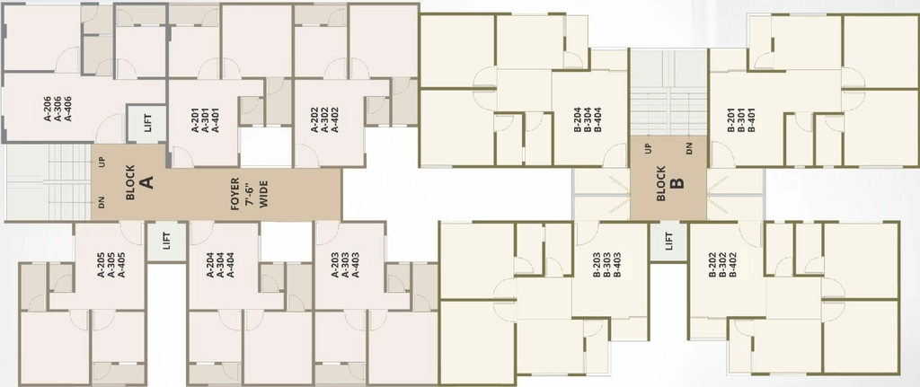Floor Plan of Bravo Noor Arcade 1 in Kalupur, Ahmedabad - Image 375883