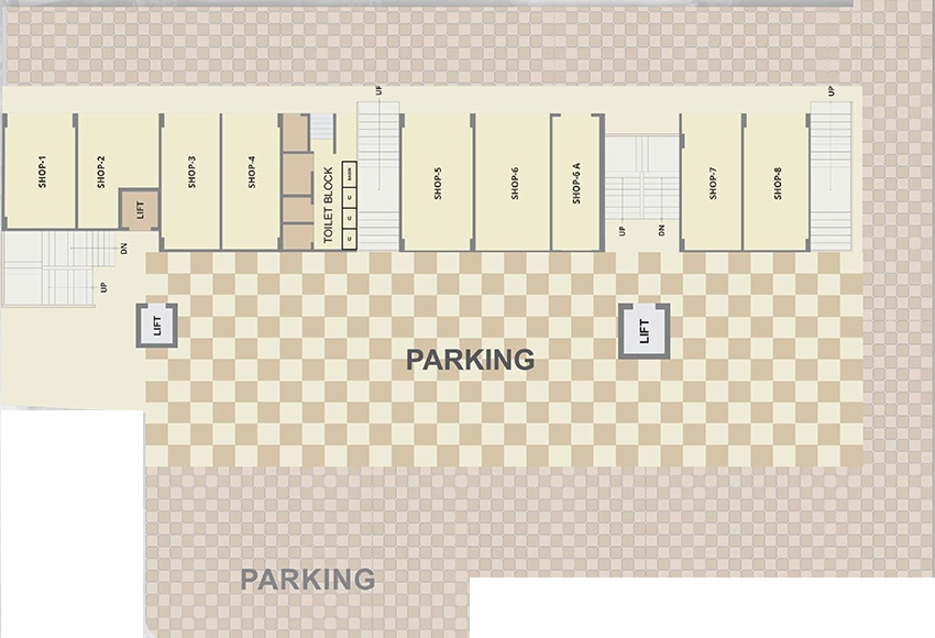 Master Plan of Bravo Noor Arcade 1 in Kalupur, Ahmedabad - Image 375882