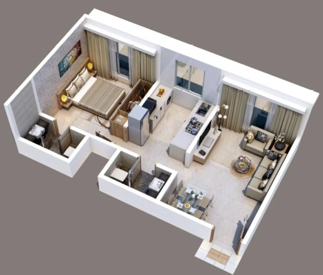 1 BHK Flat in Chamundeshwari Gowda Palash in Malad West, Mumbai - Image 906471