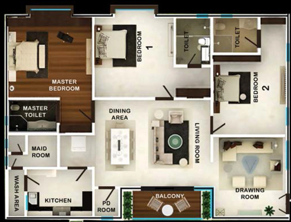 3 BHK Flat in Vimbri Rockville in Banjara Hills, Hyderabad - Image 906207