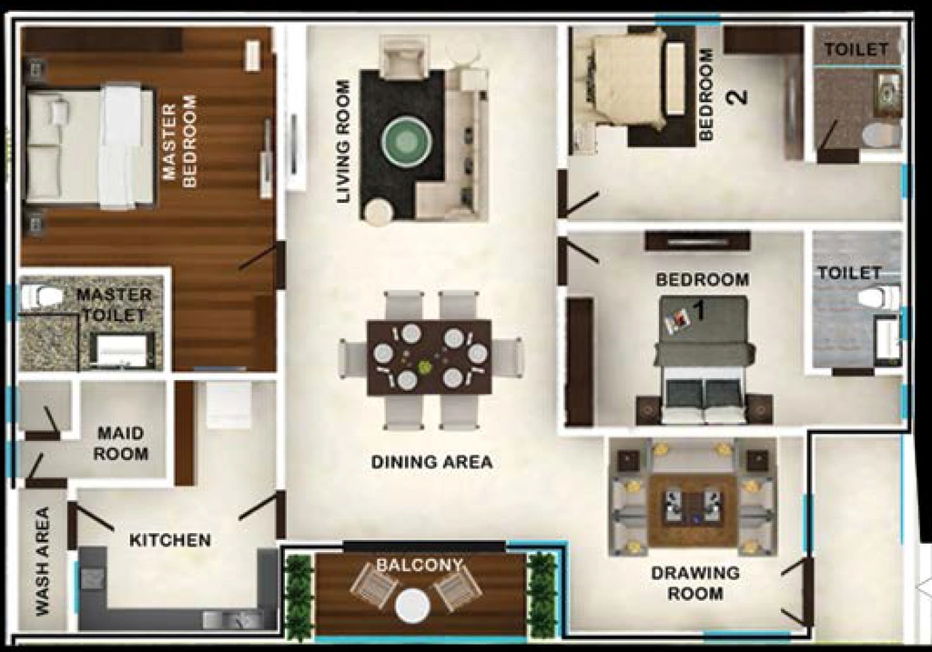 3 BHK Flat in Vimbri Rockville in Banjara Hills, Hyderabad - Image 906208