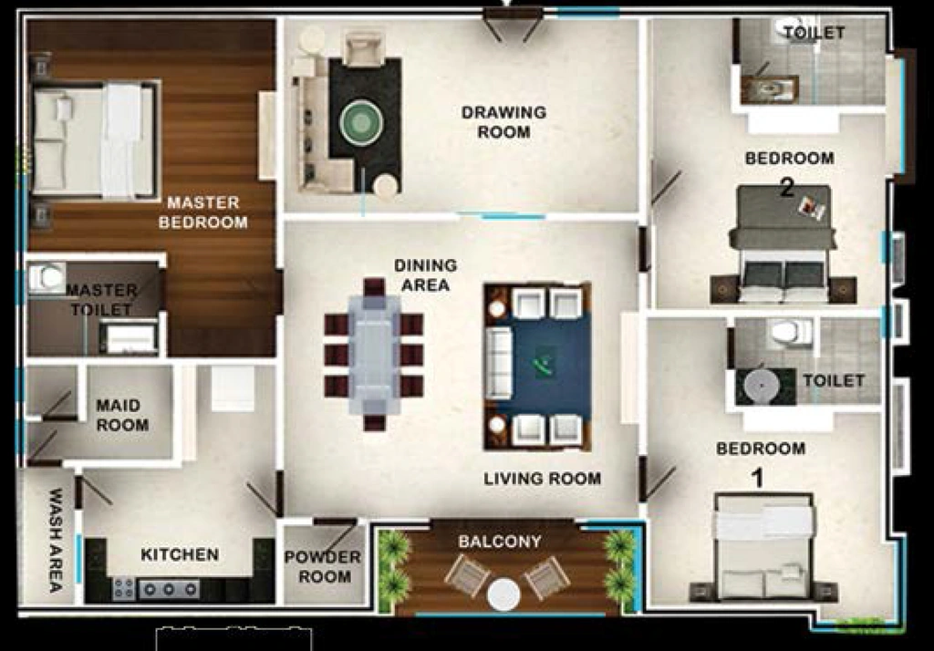 3 BHK Flat in Vimbri Rockville in Banjara Hills, Hyderabad - Image 906209
