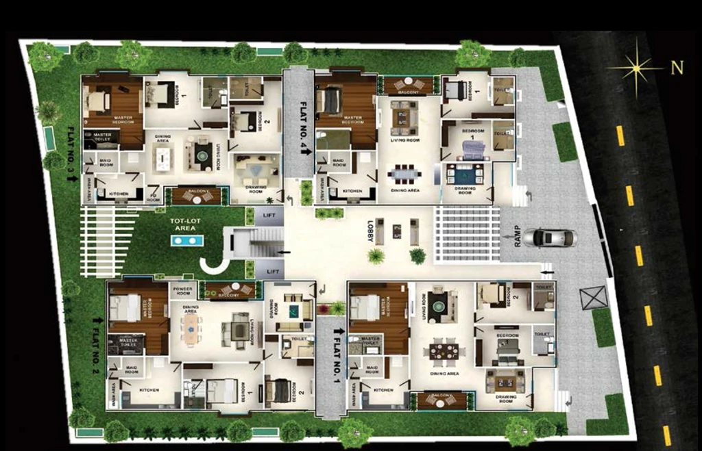 Master Plan of Vimbri Rockville in Banjara Hills, Hyderabad - Image 375947