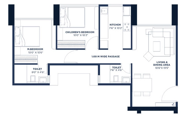 2 BHK Flat in Mehta Marquina 1978 in Goregaon East, Mumbai - Image 908778