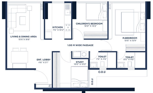 3 BHK Flat in Mehta Marquina 1978 in Goregaon East, Mumbai - Image 908779
