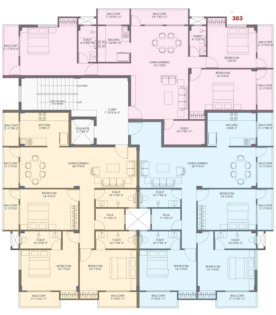 Floor Plan of Rameshwaram Induneil in Kathalmore, Ranchi - Image 375981