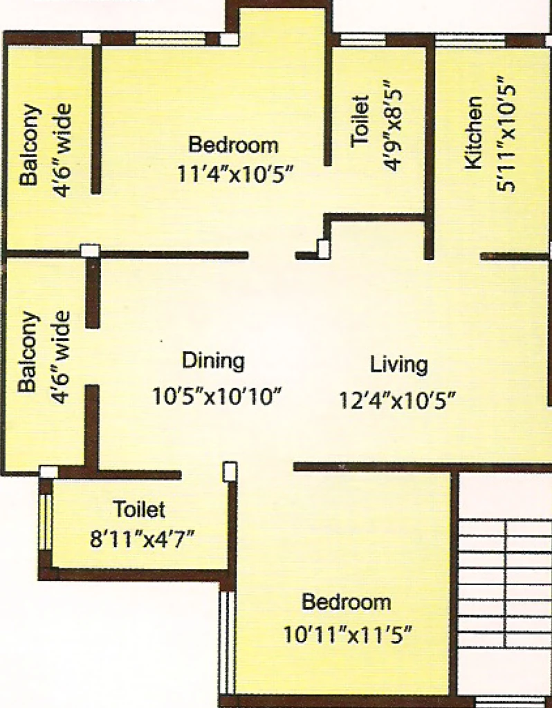 2 BHK Flat in Rameshwaram Swarna Anand in Vikash Nagar, Ranchi - Image 906226