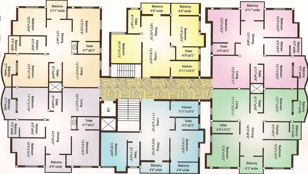 Floor Plan of Rameshwaram Swarna Anand in Vikash Nagar, Ranchi - Image 376000