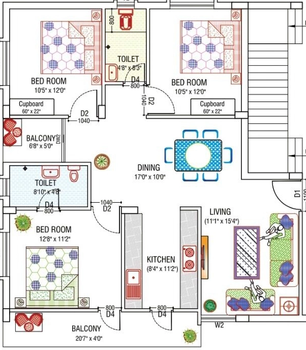 3 BHK Flat in SRV Raghav Apartment in Nagri, Ranchi - Image 906233
