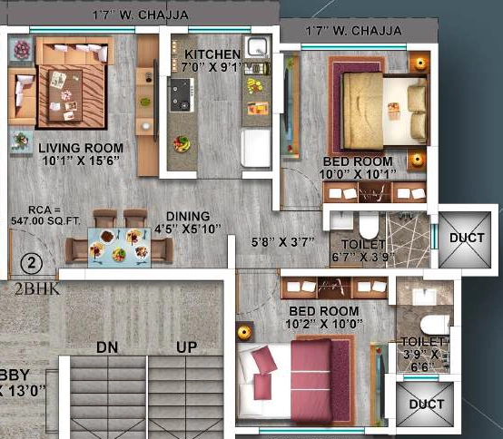 2 BHK Flat in Aakar Padma Rekha CHSL in Goregaon East, Mumbai - Image 907152