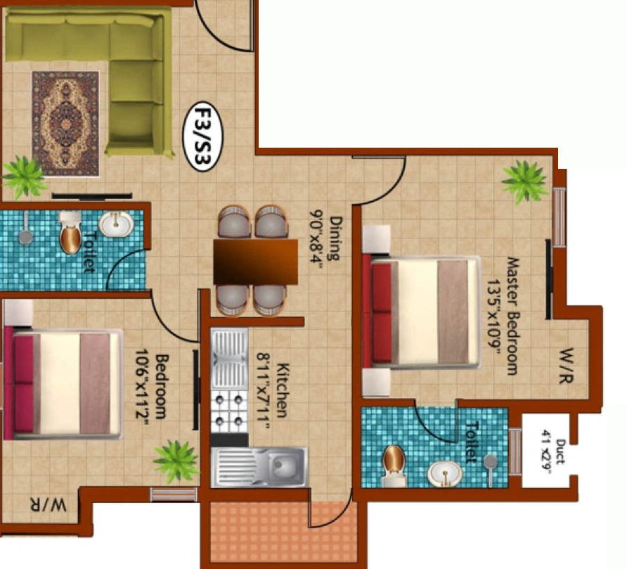 2 BHK Flat in Kaaviya Sahana in Porur, Chennai - Image 906235
