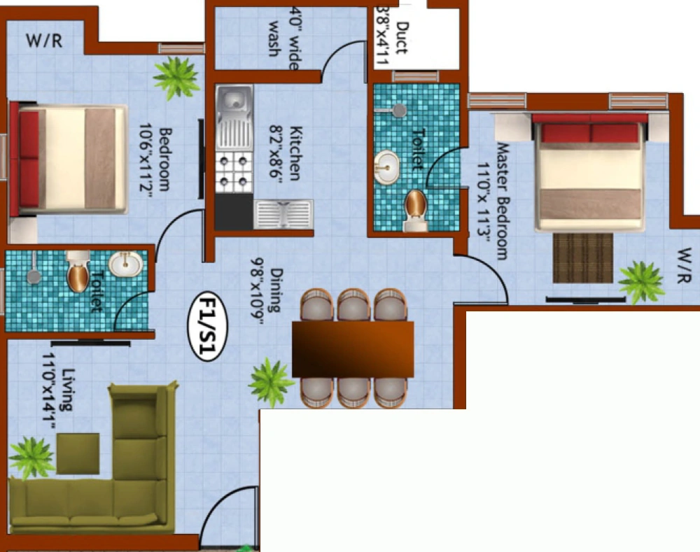2 BHK Flat in Kaaviya Sahana in Porur, Chennai - Image 906236