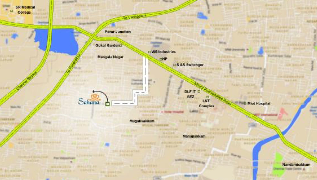 Location of Kaaviya Sahana in Porur, Chennai - Image 376011