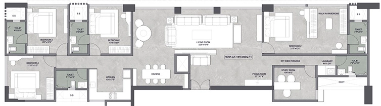 4 BHK Flat in Axiom Rudra in Goregaon West, Mumbai - Image 907594