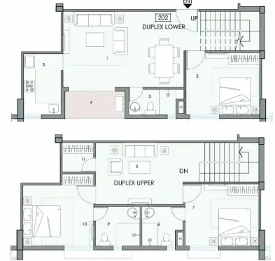 3 BHK Duplex in Shrachi Tiara Residency in Belgachia, Kolkata - Image 906246
