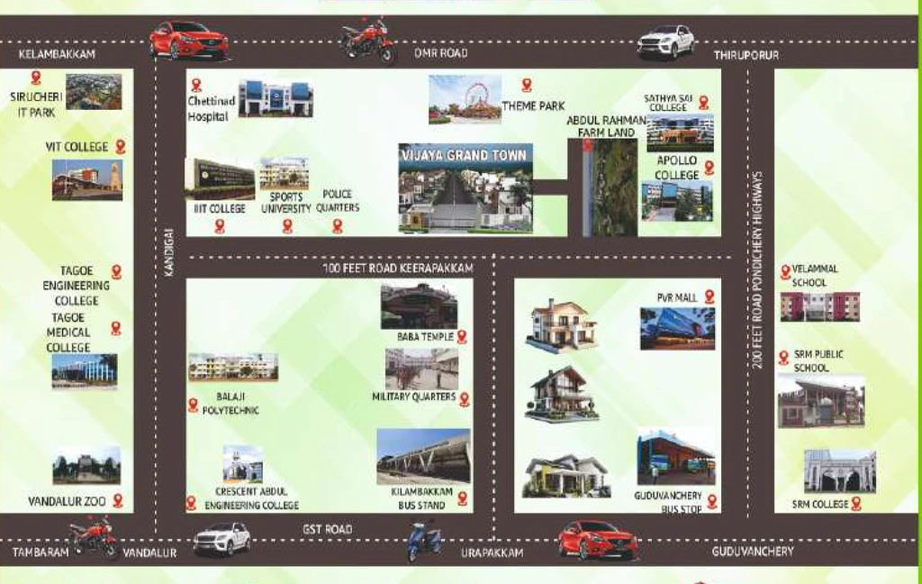 Location of VSBN Grand Township in Vandalur, Chennai - Image 376028