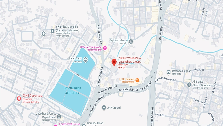 Location of Solitaire Vasundhara in Doranda, Ranchi - Image 376062