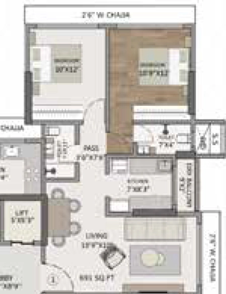 2 BHK Flat in Panom Park C And D Wing in Malad West, Mumbai - Image 907587