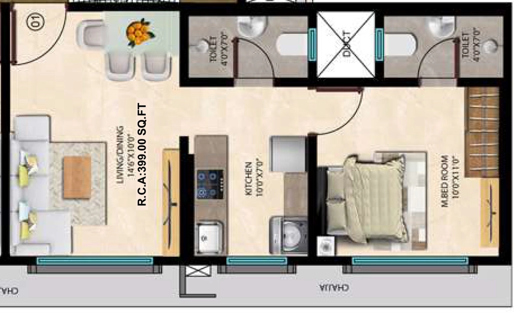 1 BHK Flat in AP Orca Heights in Malad West, Mumbai - Image 906934