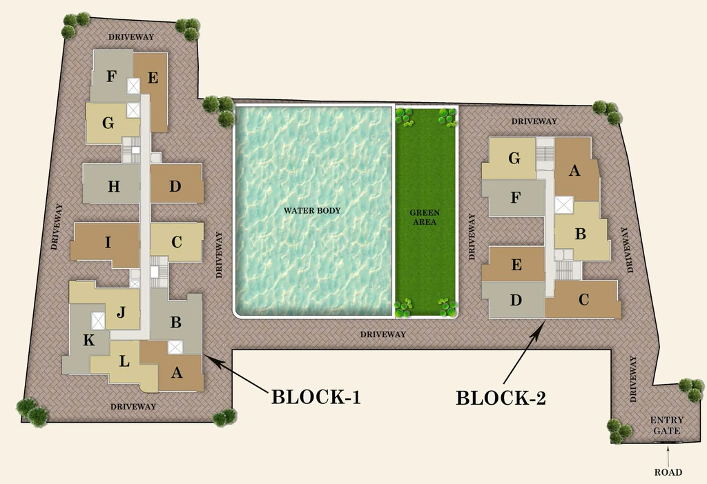 Master Plan of GM Meena Prime in Birati, Kolkata - Image 376123