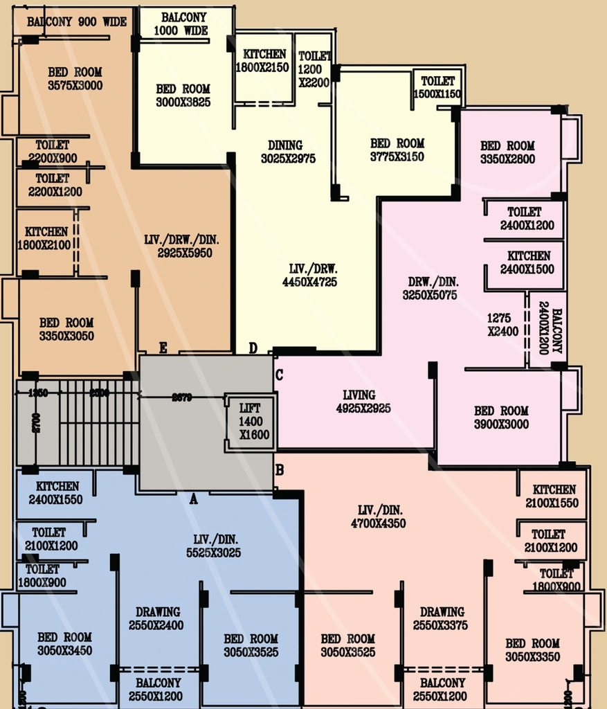 Floor Plan of JD The Soul Residency in Dum Dum, Kolkata - Image 376129