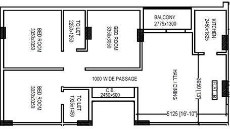 3 BHK Flat in Martin Florence in Dum Dum, Kolkata - Image 906309
