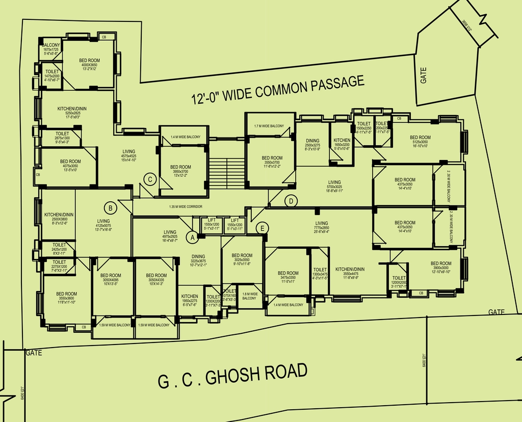 Floor Plan of Devarshi Xclusive in Dum Dum, Kolkata - Image 376161