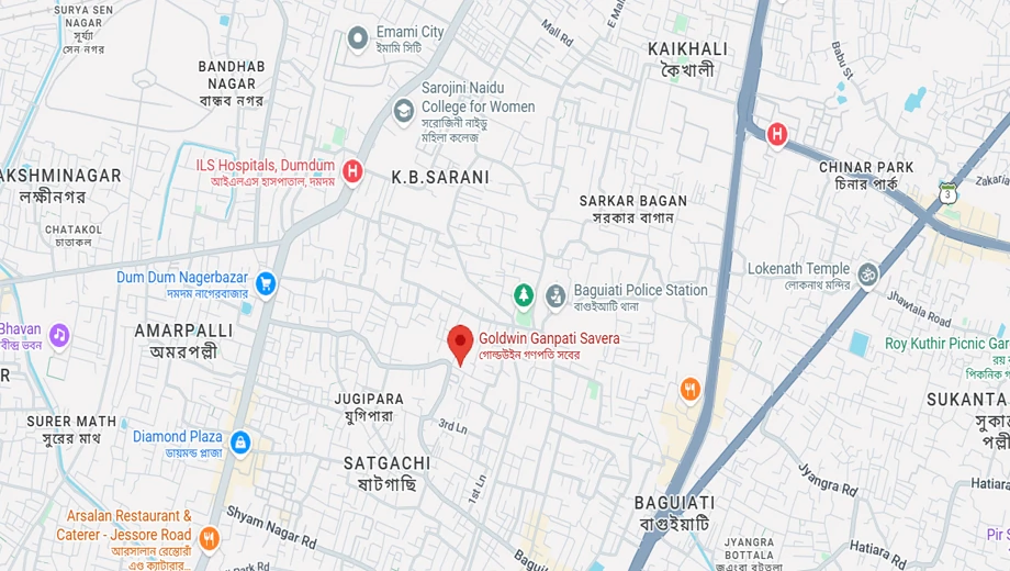 Location of Goldwin Ganpati Savera in Dum Dum, Kolkata - Image 376166