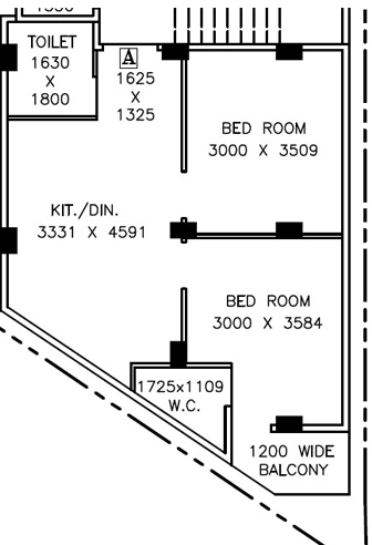 2 BHK Flat in Peak Kalyani Apartment in Dum Dum, Kolkata - Image 906322
