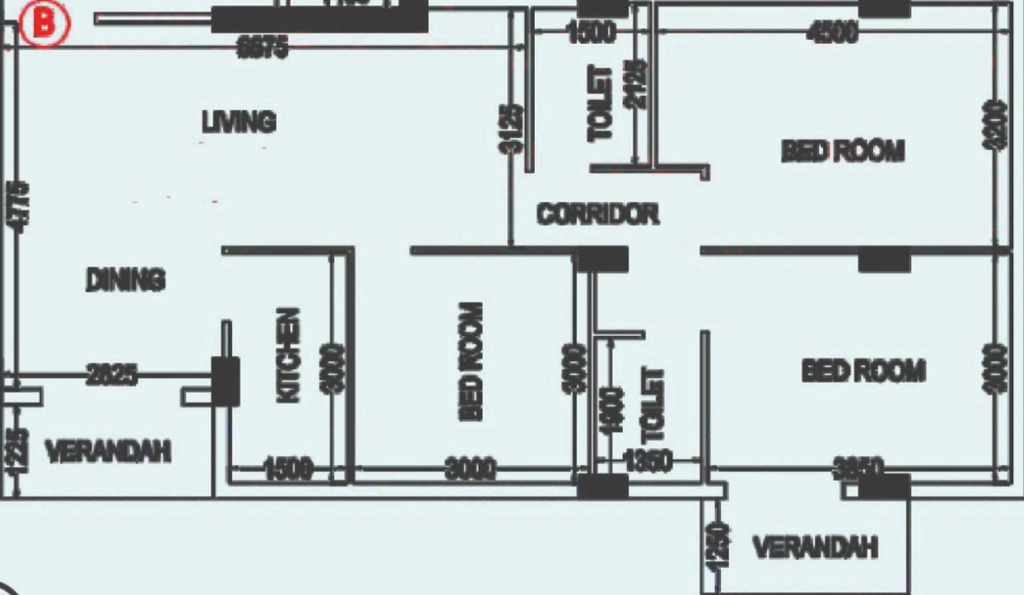 3 BHK Flat in Kalpataru Panache Green City in Dum Dum, Kolkata - Image 906326