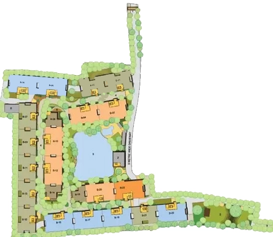 Master Plan of Ambuja Ujaas The Condoville in Lake Town, Kolkata - Image 376218