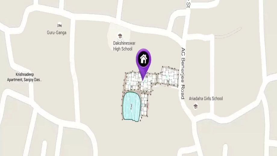 Location of Nirrman Punascha Enclave in Dakshineswar, Kolkata - Image 376241