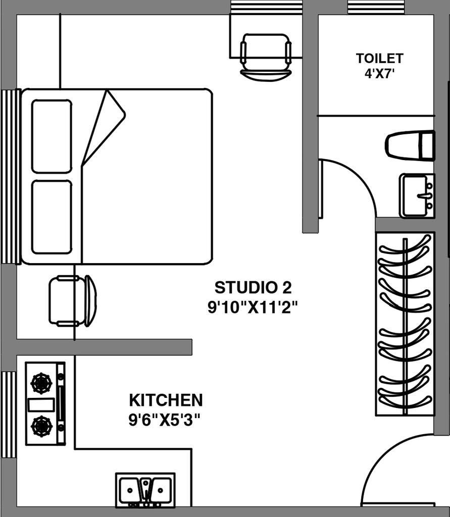 1 RK Studio Apartment in Ace Courtyard Studio in Balewadi, Pune - Image 906421