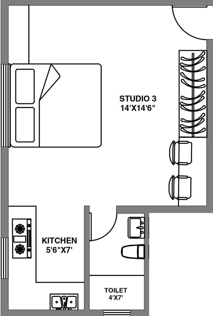 1 RK Studio Apartment in Ace Courtyard Studio in Balewadi, Pune - Image 906422
