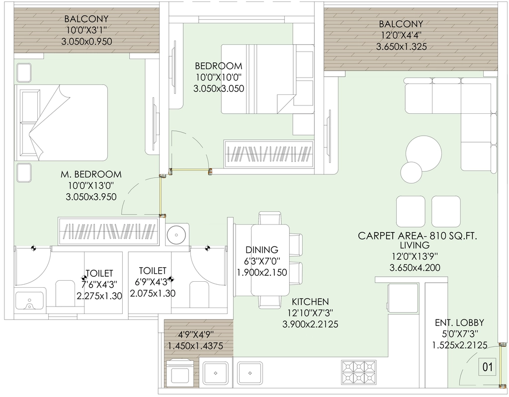 2 BHK Flat in Shree Sai Stella in Mamurdi, Pune - Image 906413