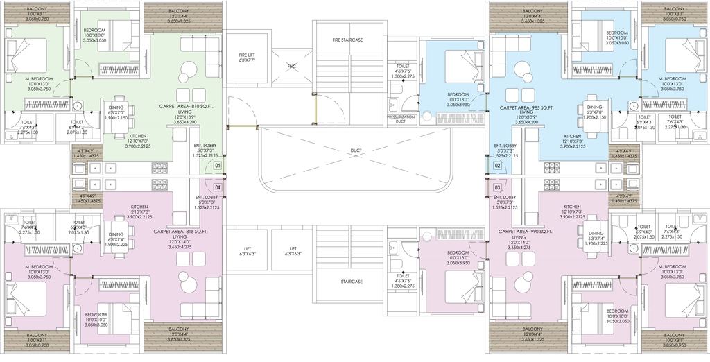 Floor Plan of Shree Sai Stella in Mamurdi, Pune - Image 376287