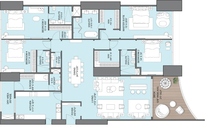 4 BHK Flat in Embassy Citadel in Worli, Mumbai - Image 906573