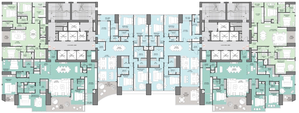 Floor Plan of Embassy Citadel in Worli, Mumbai - Image 376681