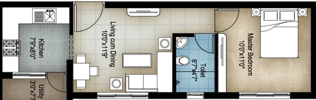 1 BHK Flat in Puwadaa Magizhvagam in Tambaram, Chennai - Image 906432