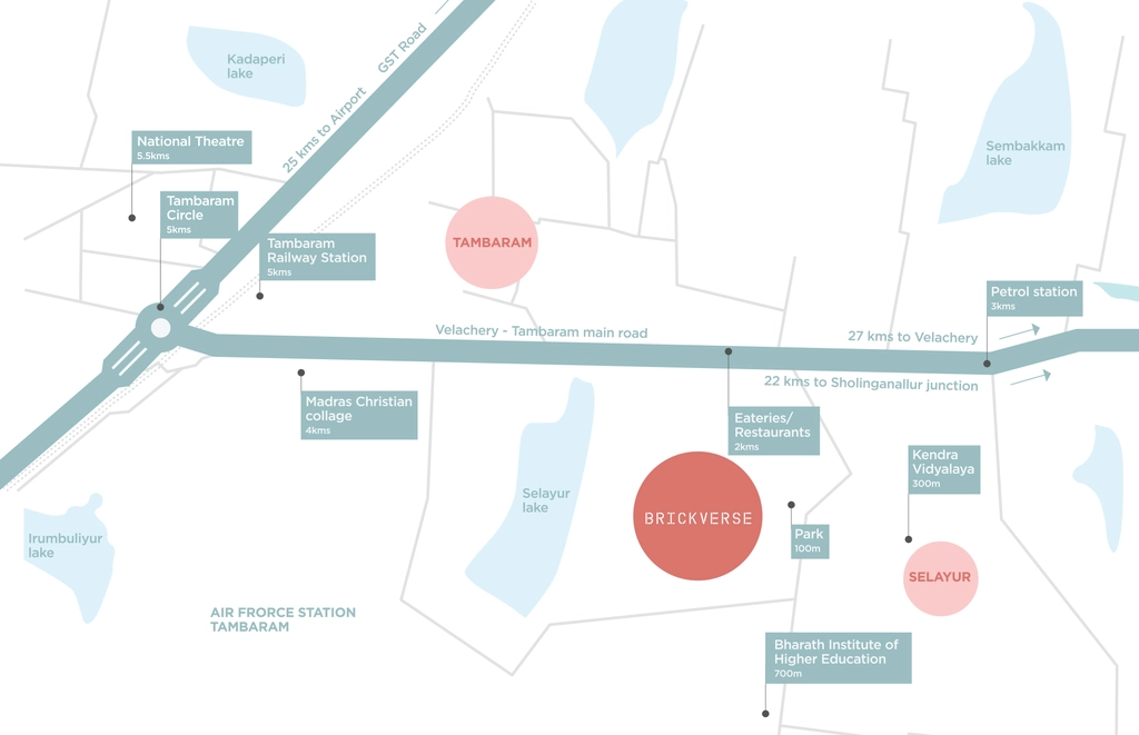 Location of EK Brickverse in Selaiyur, Chennai - Image 376361