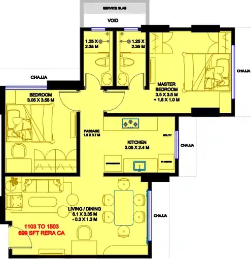 2 BHK Flat in Gio Vindhyagiri in Goregaon East, Mumbai - Image 907595